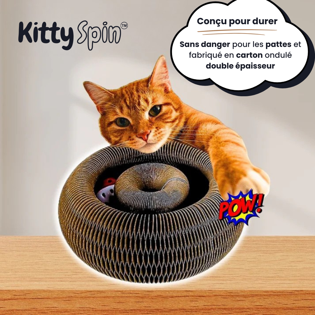 KittySpin™ | Griffoir interactif pour chats