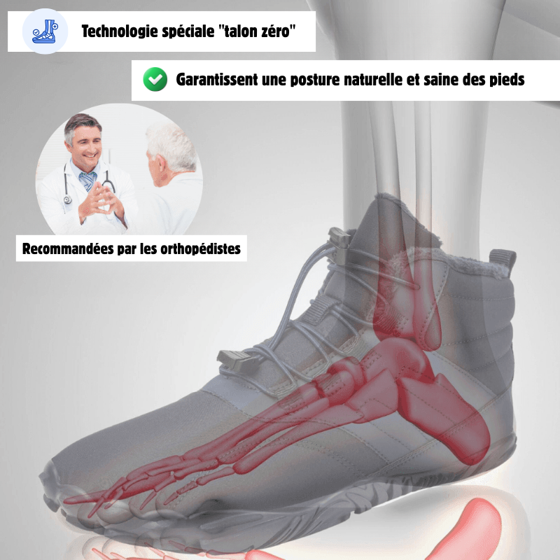 Soflex Alpine™ | Chaussures barefoot – chaudes et qui soulagent la douleur